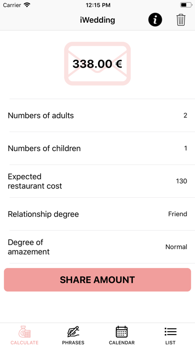 iWeddingGift screenshot 1