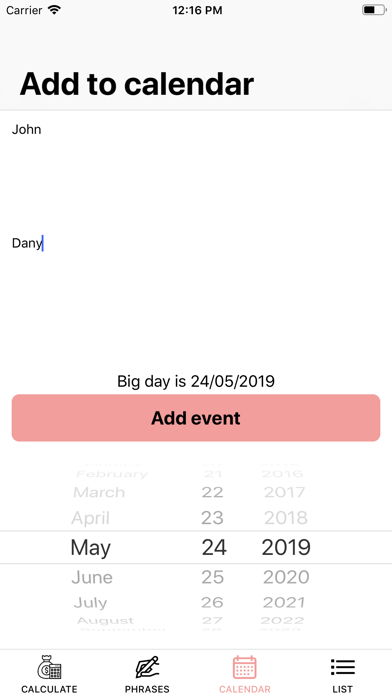 iWeddingGift screenshot 3